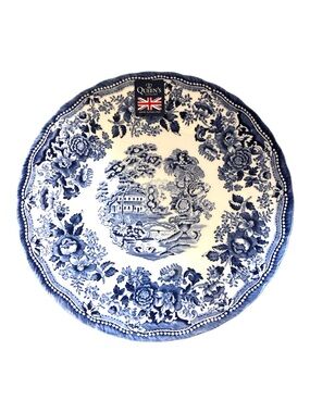 Royal Wessex Tonquin Blue Dinner Plate Queens by Churchill England 10” NWT